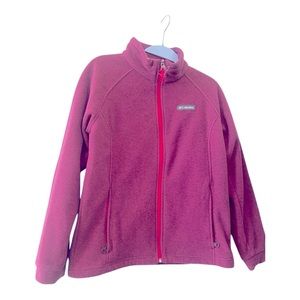 Columbia girls zip up fleece. Large.  new without tags.